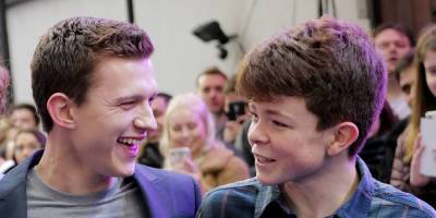 Tom Holland Promotes His Brother Paddy's New TV Show - www.justjared.com