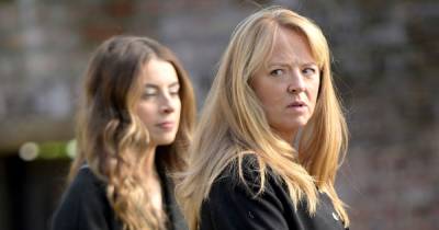 Shona Platt - Johnny Connor - Corrie first look as stars snapped filming tragic Johnny's funeral scenes - manchestereveningnews.co.uk