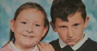 Mortified Scots mum left with hilarious school photo after son pulls face while posing with sister - www.dailyrecord.co.uk - Scotland