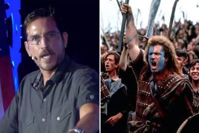 Jim Caviezel recites Mel Gibson’s ‘Braveheart’ battle cry at QAnon conference - nypost.com - Las Vegas