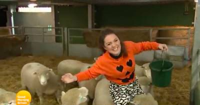 GMB weather expert Laura Tobi left 'riding sheep' after mishap during report - www.dailyrecord.co.uk - Britain