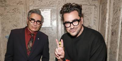 Dan Levy & Dad Eugene Levy Host 'Best Wishes, Warmest Regards' Book Launch - www.justjared.com - New York - county Levy