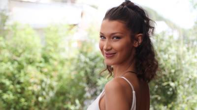 Bella Hadid Looks So Chic With This Micro-Bob and Blunt Bangs - www.glamour.com - county Jones
