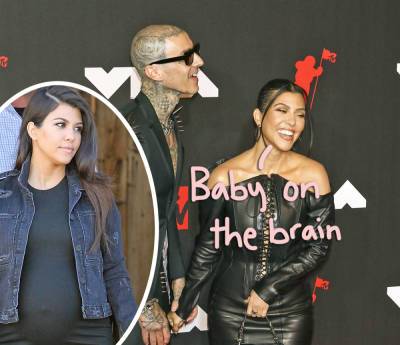 Kourtney Kardashian & Travis Barker Are 'Hoping To Be Expecting' A Baby HOW Quickly?! - perezhilton.com
