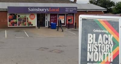 Racist graffiti scrawled across Black History Month poster at Sainsbury's store - www.dailyrecord.co.uk