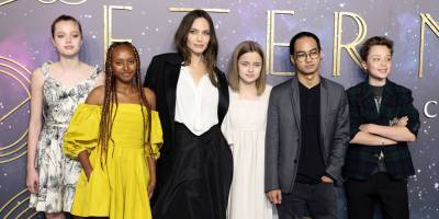 Angelina Jolie Brings Her Kids to 'Eternals' UK Premiere - www.justjared.com - Britain - London - Jordan