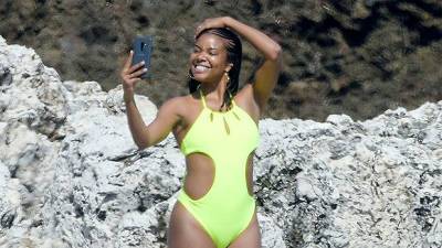 Gabrielle Union, 48, Sizzles In A Bikini As She Hits The Beach With Dwyane Wade — Photos - hollywoodlife.com