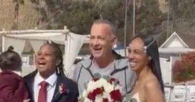 Tom Hanks poses with newlyweds after crashing beach wedding and making faux pas: ‘It was the cherry on top’ - www.msn.com - California - Santa Monica