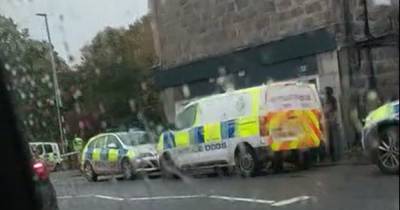 Armed cops dealing with incident in Aberdeen street with emergency services on scene for hours - www.dailyrecord.co.uk - city Aberdeen