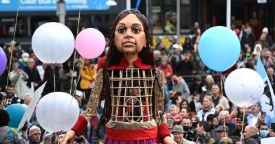 How you can see giant puppet Little Amal in Wigan this weekend - www.manchestereveningnews.co.uk - Manchester - Syria - Turkey