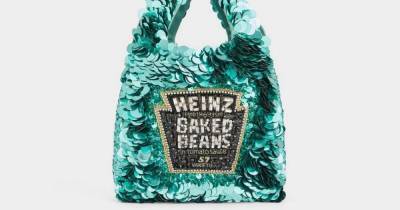 Glitz up your groceries and buy a Heinz Baked Beans tote bag for party season - www.ok.co.uk