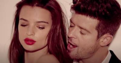 Emily Ratajkowski claims Robin Thicke groped her breasts as they filmed Blurred Lines music video - www.ok.co.uk