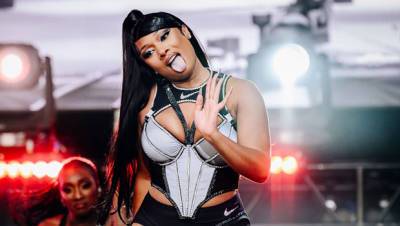 Megan Thee Stallion Sizzles In White Corset Lingerie Costume After Twerking With Miley Cyrus - hollywoodlife.com