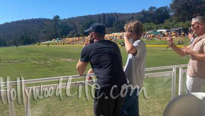 Chris Martin’s Mini-Me Son Moses, 15, Joins Him For Day At The Polo — See Pics - hollywoodlife.com - county Pacific