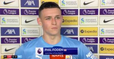 Phil Foden verdict on referee and VAR after James Milner incident in Man City vs Liverpool - www.manchestereveningnews.co.uk - Manchester