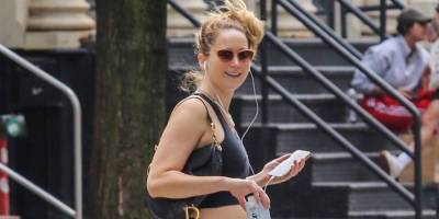Jennifer Lawrence Heads Out for a Workout Session in NYC - www.justjared.com - New York