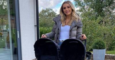 Dani Dyer fans mistakenly think star is pregnant as she poses with a double buggy - www.ok.co.uk - city Santiago