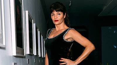 Helena Christensen, 52, Stuns In Low Cut Black Dress As She Heads To Marc Jacobs Event - hollywoodlife.com - New York - Denmark