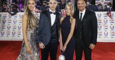 Proud dad Peter Andre steps out on red carpet with Princess, Junior and wife Emily - www.ok.co.uk - Britain