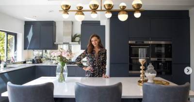 Inside pregnant Catherine Tyldesley's stunning new kitchen with huge island - www.ok.co.uk