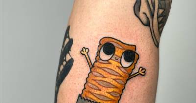 Greggs superfan gets vegan sausage roll tattooed on her leg - www.manchestereveningnews.co.uk