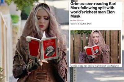Grimes admits to faking her viral Karl Marx pics - nypost.com