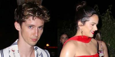 Rosalia Celebrates the Launch of Her New MAC Collection with Troye Sivan - www.justjared.com