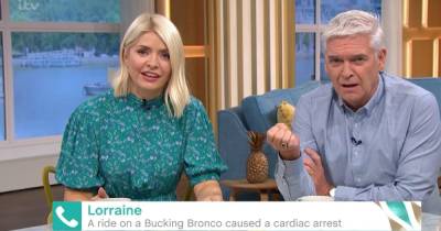 Holly Willoughby and Phillip Schofield left open-mouthed as This Morning caller says she died on Bucking Bronco - www.manchestereveningnews.co.uk