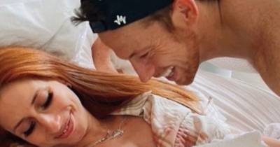 Joe Swash beams at newborn daughter in video filmed moments after Stacey Solomon gave birth - www.ok.co.uk