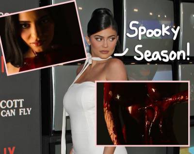 Kylie Jenner Covers Herself In BLOOD For Creepy Halloween Video -- Watch! - perezhilton.com