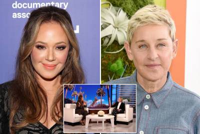 Leah Remini sasses Ellen for not being ‘interested’ during interview - nypost.com