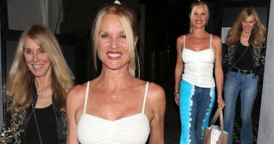 Nicollette Sheridan dons vibrant flares to dine out with Alana Stewart - www.msn.com