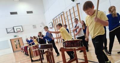 Pupils in East Kilbride school bang on the drums of the Far East - www.dailyrecord.co.uk - Japan