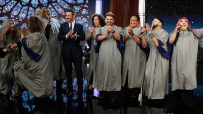 Kimmel Takes the Edge Off the Constant Bad News With a Gospel Choir (Video) - thewrap.com - Choir