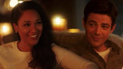 Grant Gustin - Candice Patton - 'The Flash': Barry and Iris Reconnect in Romantic Season 7 Deleted Scene (Exclusive) - etonline.com