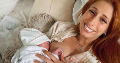 Stacey Solomon candidly reveals she's 'struggling' to breastfeed newborn daughter - www.ok.co.uk
