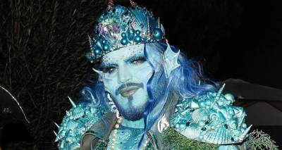 Adam Lambert Goes All Out as King of the Sea for Halloween! - www.justjared.com