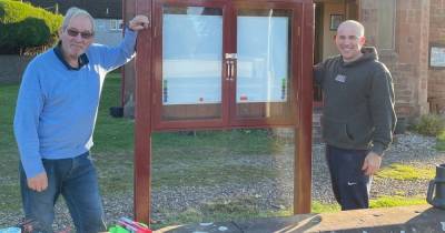 Eastriggs man left distraught after community noticeboard vandalised - www.dailyrecord.co.uk