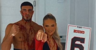 Tommy Fury's Halloween snap with Molly-Mae Hague distracts followers for same reason - www.manchestereveningnews.co.uk - Hague