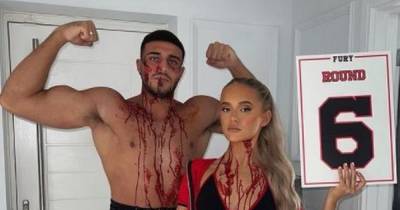 Molly-Mae Hague transforms into Tommy Fury’s bloodied ring girl as they’re branded ‘couple goals’ - www.ok.co.uk - Manchester - Hague