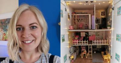 Savvy mum makes daughter's Barbie house for just £20 using old rubbish and recycling from around her home - www.manchestereveningnews.co.uk
