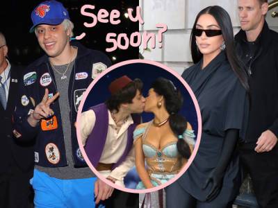 Are Kim Kardashian & Pete Davidson Dating?! She Just Arrived In NYC After Shocking Hand-Holding Photos! - perezhilton.com - California