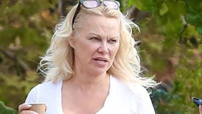 Pamela Anderson, 54, Goes Makeup-Free Rocks Nearly Sheer White Shirt In Malibu - hollywoodlife.com - Malibu
