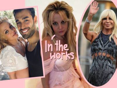Britney Spears Reveals Donatella Versace Is Making Her Wedding Dress During 'Interesting Week' For Conservatorship - perezhilton.com