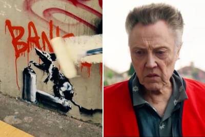 Christopher Walken paints over, ‘destroys’ famed Banksy art on TV set - nypost.com