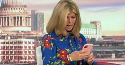 Kate Garraway red-faced and 'embarrassed' as phone alarm goes off twice on air - www.ok.co.uk - Britain