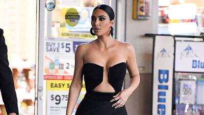 Kim Kardashian - Paris Hilton - Rick Owens - Kim Kardashian Swings By Gas Station In Full Glam After Leaving Paris Hilton’s Wedding — Photo - hollywoodlife.com - Malibu