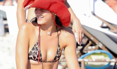 Bella Hadid Soaks Up the Sun in Leopard-Print Bikini in Miami! - www.justjared.com - Miami