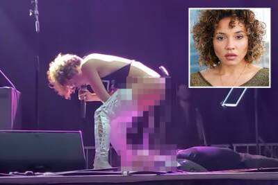 ‘Disgusting’ rocker Sophia Urista filmed urinating on male fan onstage - nypost.com