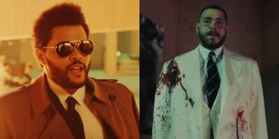 The Weeknd & Post Malone Release Bloody Video for New Collab 'One Right Now' - Watch Now! - www.justjared.com